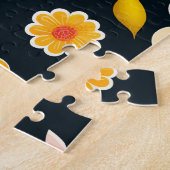 Puzzle Fleurs florales colorées (Côté)