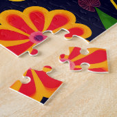 Puzzle Fleurs florales colorées (Côté)