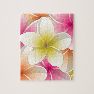 Puzzle Fleurs frangipani/Plumeria