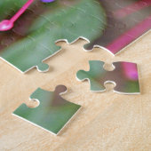 Puzzle Fleurs fuchsia roses et pourpres en fleur (Côté)