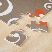 Puzzle Fleurs géométriques : Conception Vintage et transp (Côté)