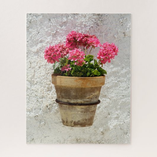 Puzzle Fleurs | Géranium en fleur en pot (Vertical)