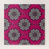 Puzzle Fleurs Graphiques Florales rose sans joint (Horizontal)