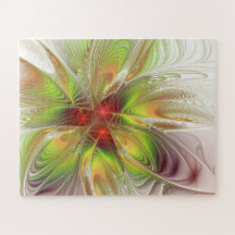 Fleurs imaginaires fractales douces et tendres