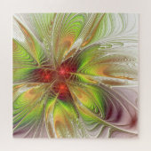 Puzzle Fleurs imaginaires fractales douces et tendres (Horizontal)