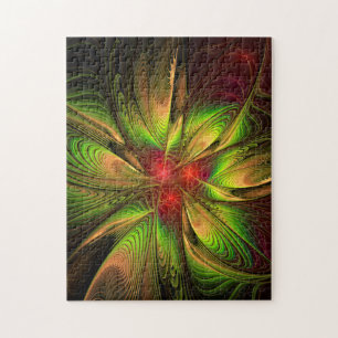 Puzzle Fleurs imaginaires fractales douces et tendres