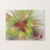 Puzzle Fleurs imaginaires fractales douces et tendres (Horizontal)