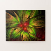 Puzzle Fleurs imaginaires fractales douces et tendres (Horizontal)