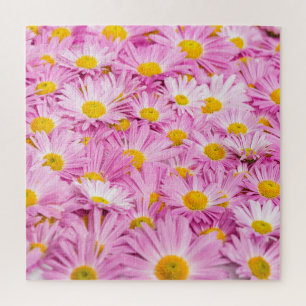Puzzle Fleurs Jaunes Roses Arrière - plan sans couture