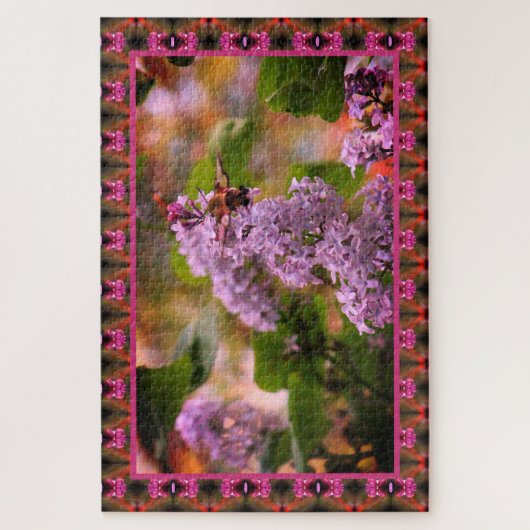 Puzzle Fleurs Lilac (Vertical)