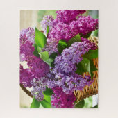 Puzzle Fleurs Lilac de printemps roses et violettes dans  (Vertical)