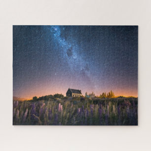 Puzzle Fleurs   Lupines Blooming Lake Tekapo Nouvelle-Zél