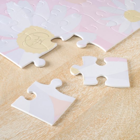 Puzzle Fleurs marguerites blanches Classy Design botaniqu (Côté)