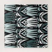 Puzzle Fleurs marines : Vintage moderne Abstrait. (Horizontal)