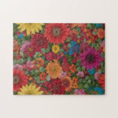 Puzzle Fleurs mixtes colorées (Horizontal)
