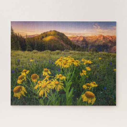 Puzzle Fleurs | Mountain Meadow Crested Butte Colorado (Horizontal)