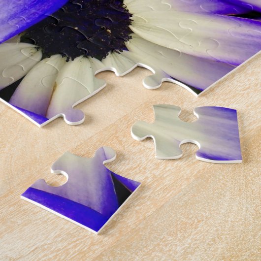 Puzzle Fleurs numériques Bleues et Blancs (Côté)
