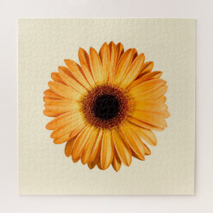 Puzzle Fleurs Orange Gerbera