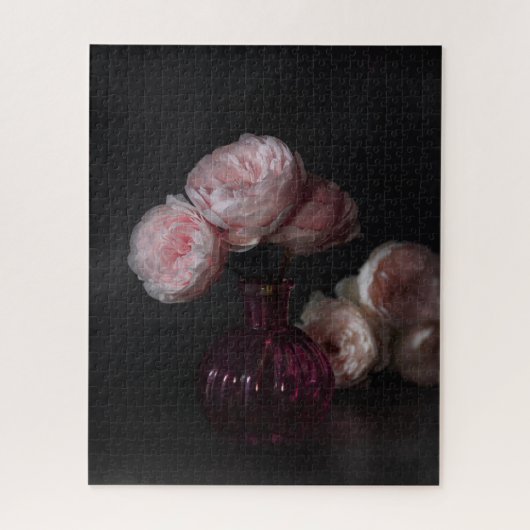Puzzle Fleurs | Pale Pink Peonies dans Vase (Vertical)