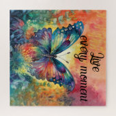 Puzzle Fleurs Papillon Colorées Inspirational en Vie (Horizontal)