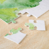 Puzzle Fleurs peintes de convolvule d'aquarelle (Côté)