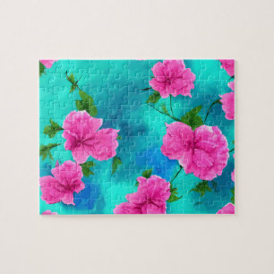 Puzzle Fleurs roses