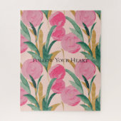 Puzzle Fleurs roses (Vertical)