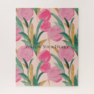 Puzzle Fleurs roses
