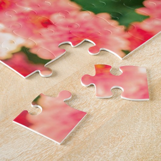 Puzzle Fleurs roses brillantes (Côté)