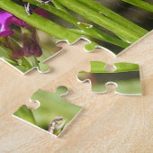 Puzzle Fleurs roses de papillon à queue jaune (Côté)