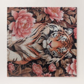 Puzzle Fleurs roses de tigre en Mémerisation (Horizontal)