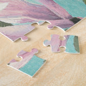 Puzzle Fleurs roses des sud (Côté)