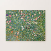 Puzzle Fleurs roses Gustav Klimt (Horizontal)