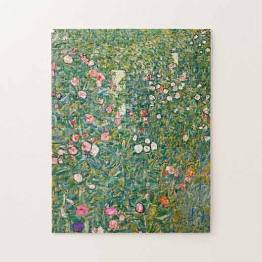 Puzzle Fleurs roses Gustav Klimt (Vertical)