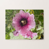 PUZZLE FLEURS ROSES HOLLYHOCK (Horizontal)