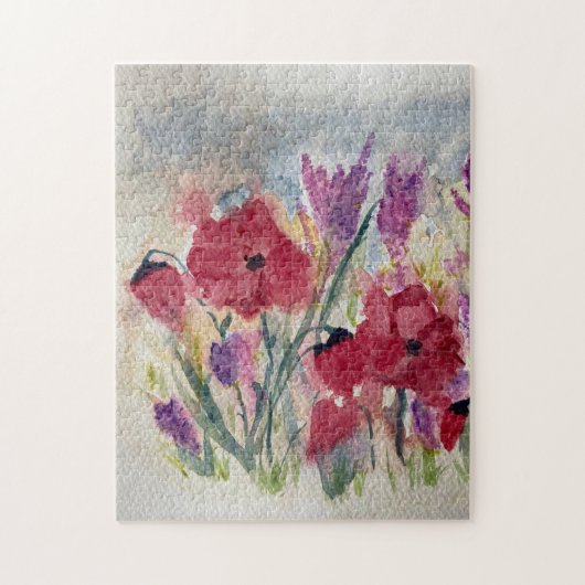 Puzzle Fleurs sauvages avec des pavots (Vertical)