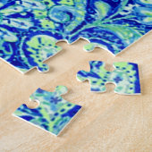 Puzzle Fleurs sauvages Bleus Et Vert (Côté)