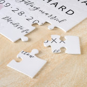 Puzzle Fleurs sauvages d'aquarelle mariage Enregistrer la (Côté)