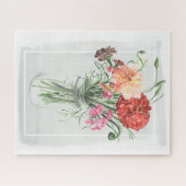 Puzzle Fleurs sauvages d'été - Rose & Rouge (Horizontal)