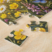 Puzzle Fleurs sauvages et une mignonne maisonnette (Côté)