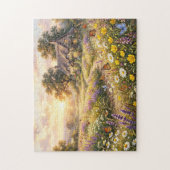 Puzzle Fleurs sauvages et une mignonne maisonnette (Vertical)