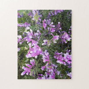 Puzzle Fleurs sauvages printanières aux teintes violettes