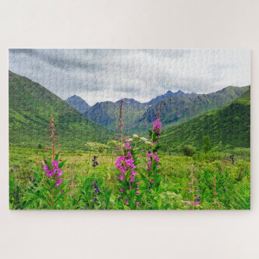 Puzzle Fleurs sauvages Vallée d'Alaska (Horizontal)