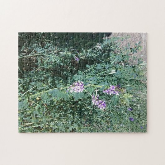 Puzzle Fleurs sauvages violets (Horizontal)