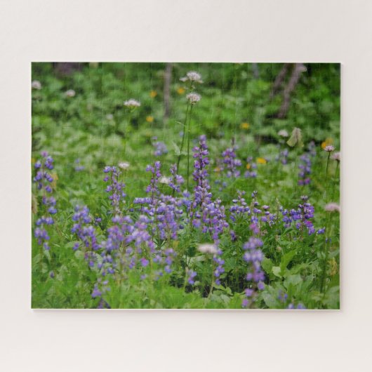 Puzzle Fleurs sauvages violettes (Horizontal)