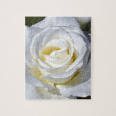 Puzzle Fleurs simples de rose blanc (Vertical)