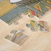 Puzzle Fleurs sur le rebord de fenêtre d'une maison Carl  (Côté)