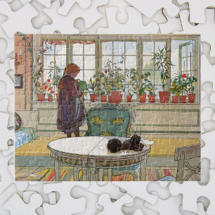 Puzzle Fleurs sur le rebord de la fenêtre par Carl Larsso