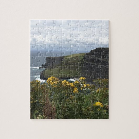 Puzzle Fleurs sur les falaises de Moher (Vertical)