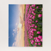 Puzzle Fleurs | Tulips Holland Sud, Pays-Bas (Vertical)